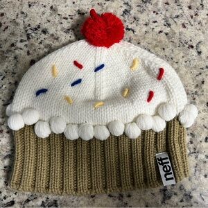 Neff Cupcake Beanie Hat in White, Red, Blue, Yellow, Tan